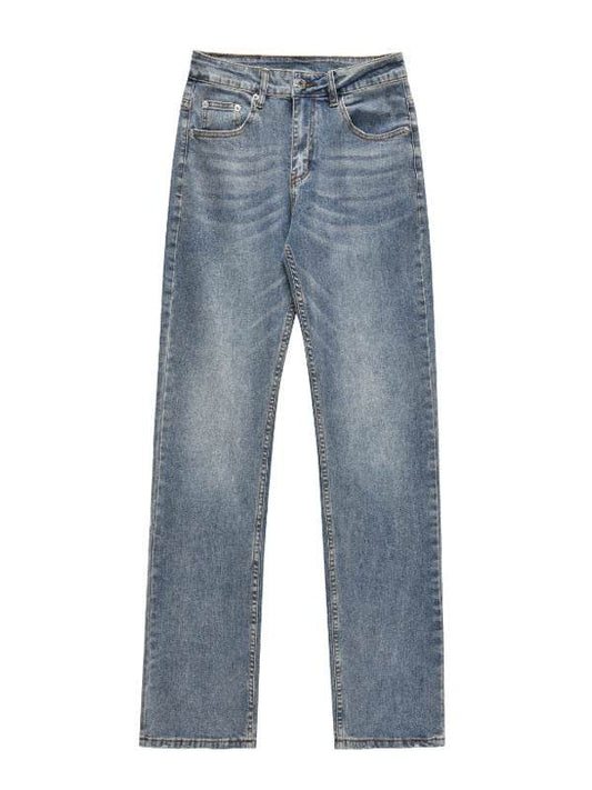 Fashion Personality Straight Fit Jeans Men - Mubimart