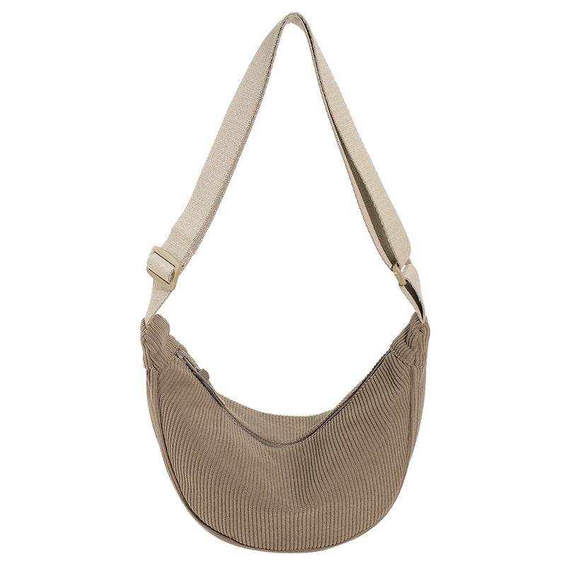 Lightweight Small Satchel Underarm Bag Shoulder Canvas Bag - Mubimart