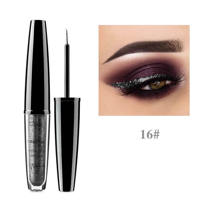 Pearlescent Liquid Eyeliner Pudaier Metal - Mubimart