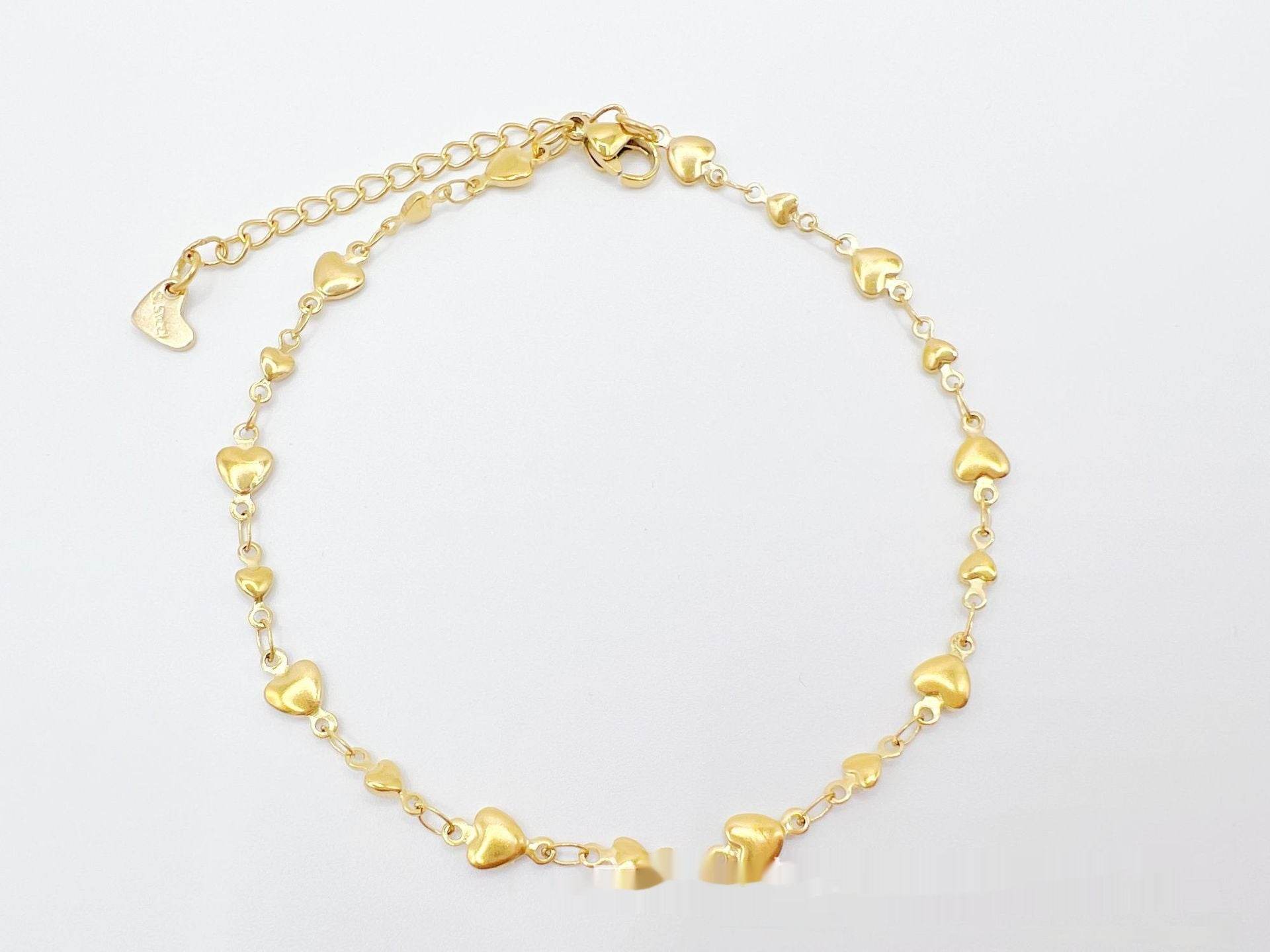 Simple Niche European And American Style Stainless Steel Anklets - Mubimart