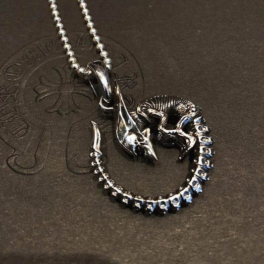 Mens Vintage Punk Hip-hop Necklace Pendant - Mubimart