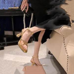 Thick Heels Women Stand For A Long Time Not Tired Feet Can Wear Work Shoes - Mubimart