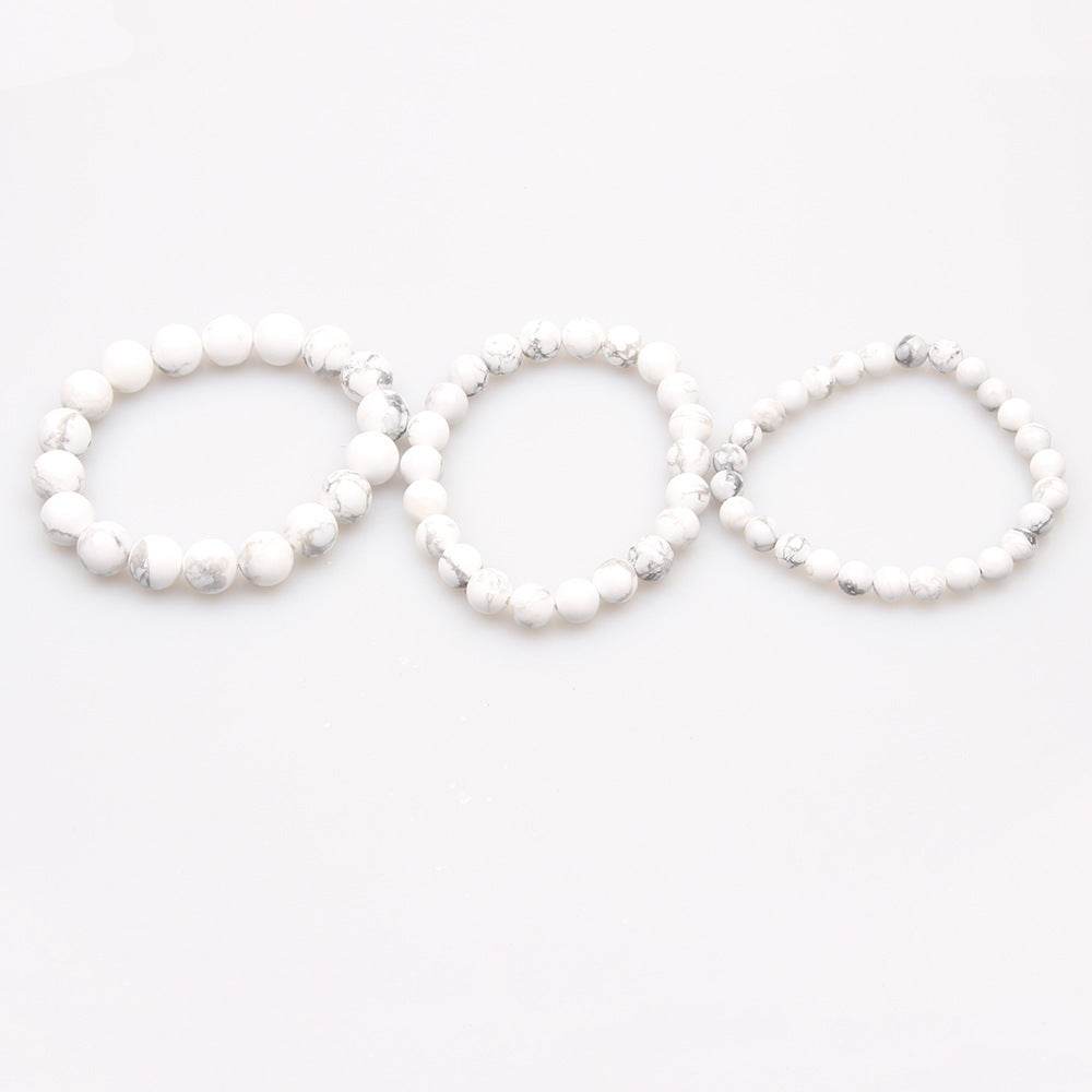 Handmade Crystal Gemstone Elastic Bracelet Energy - Mubimart