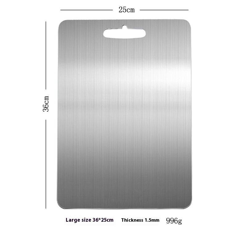 304 Stainless Steel Thickened Double-sided Fruit And Vegetable Cutting Board - Mubimart