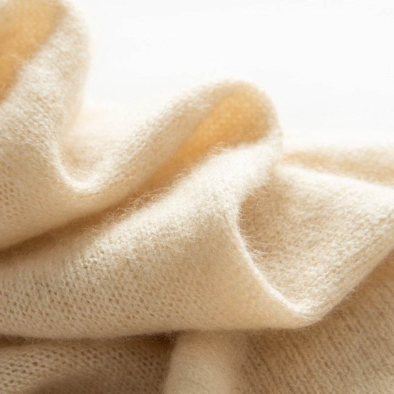 Winter Pure Color Cashmere Scarf For Men And Women - Mubimart