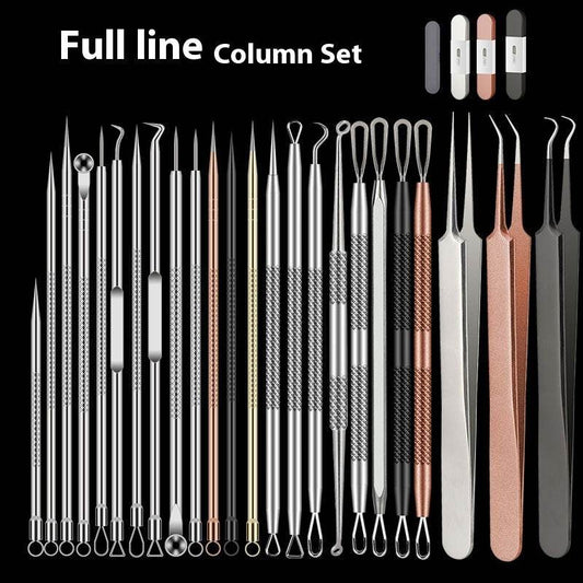 Acne Needle Set Stainless Steel Tweezers - Mubimart
