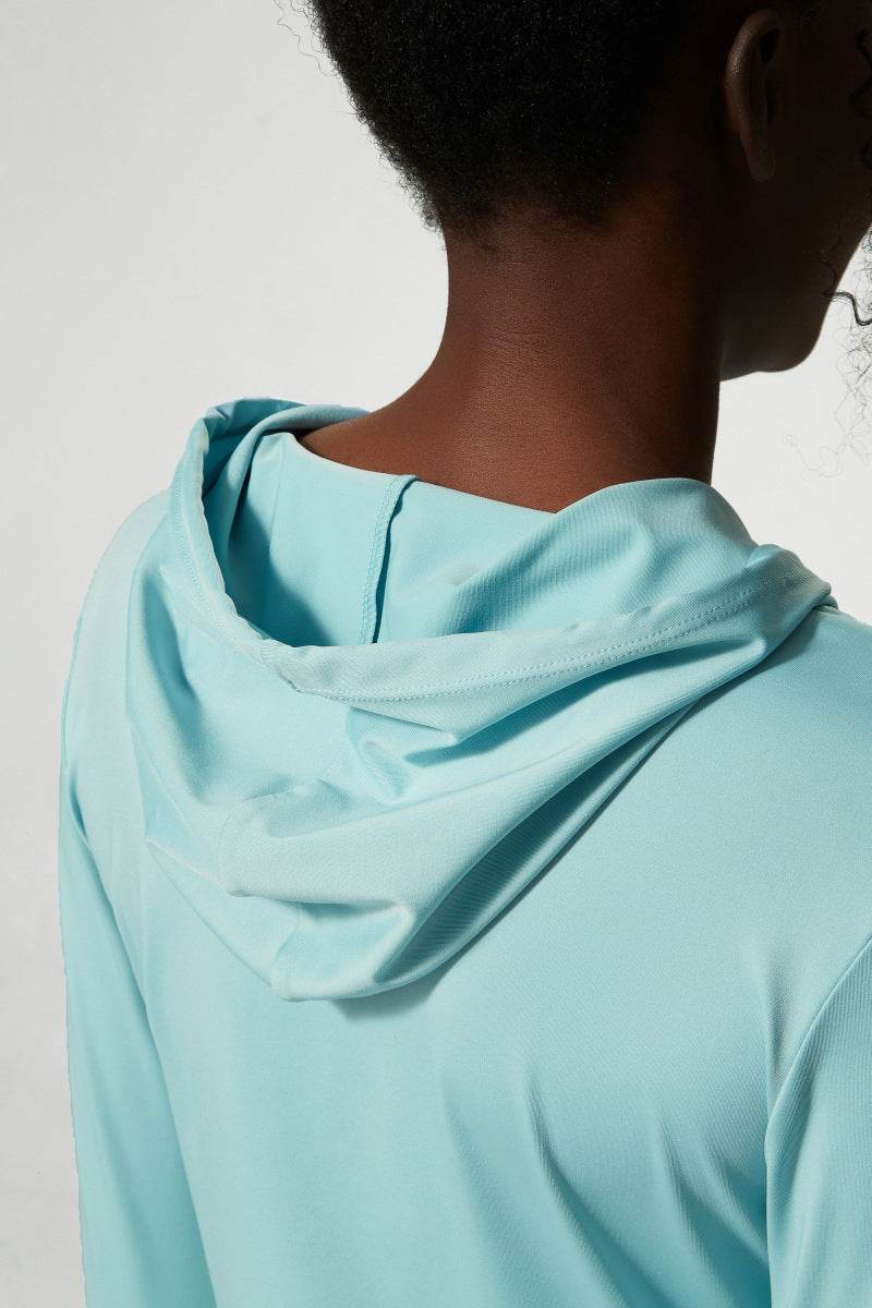 Women's Thin Sports Long-sleeved Workout Clothes Top - Mubimart