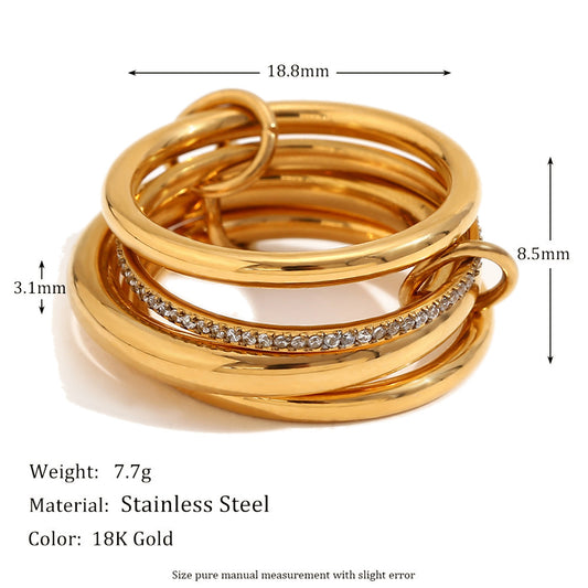Christabel Diamond Ring Stack