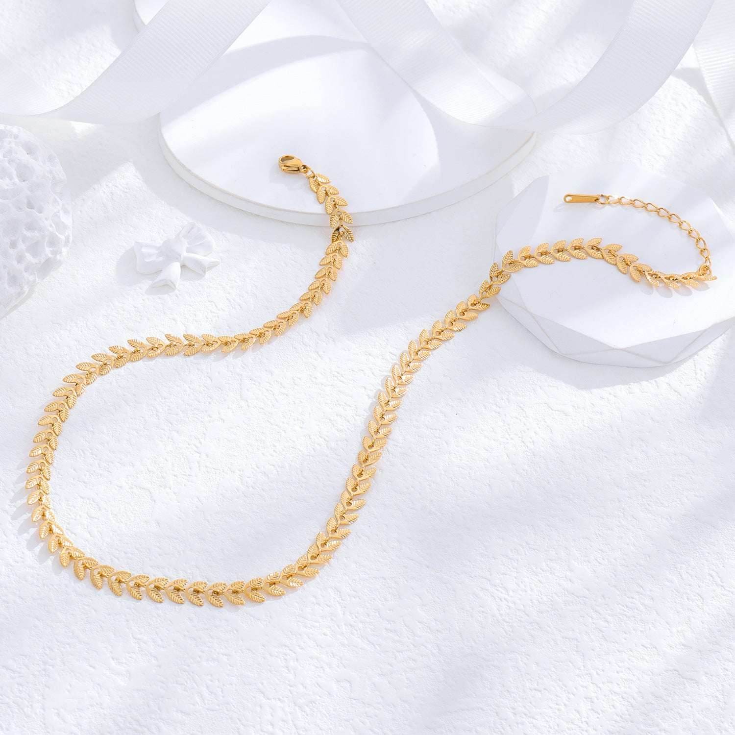 Stitching Chain Elegant Graceful Necklace Women - Mubimart