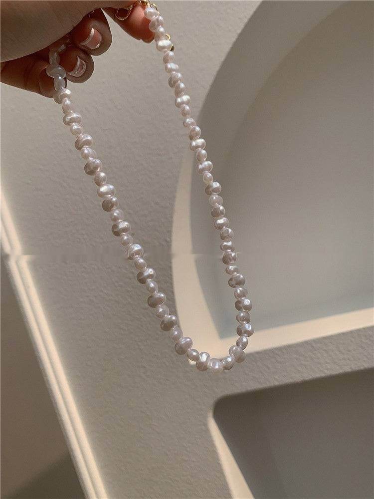 Pearl Necklace Retro Clavicle Chain For Women - Mubimart