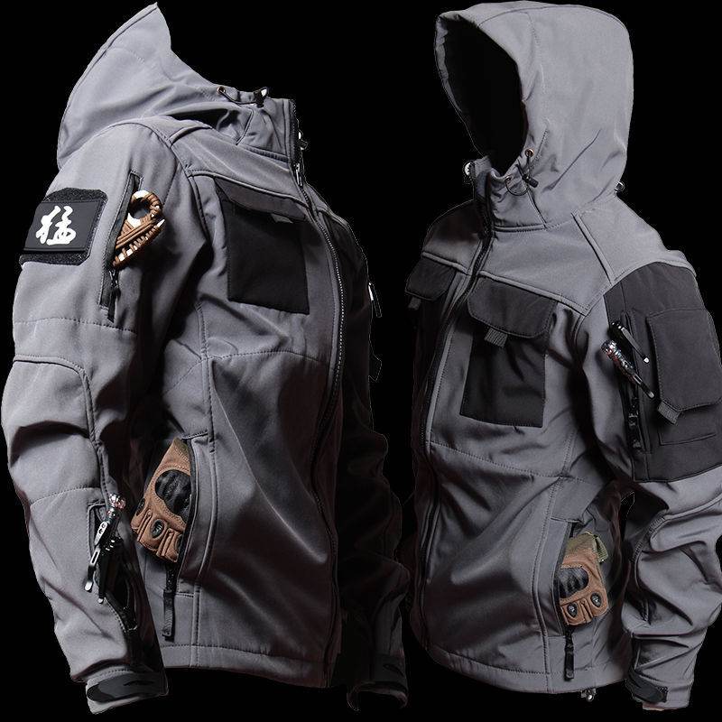 Men's Fleece Jackets Overalls And Workwear Pants For Autumn And Winter - Mubimart
