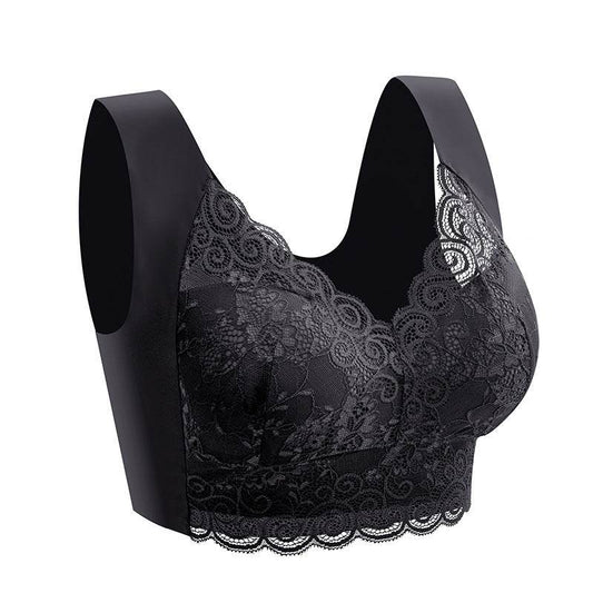 Women's Plus Size Lace Seamless Bra - Mubimart