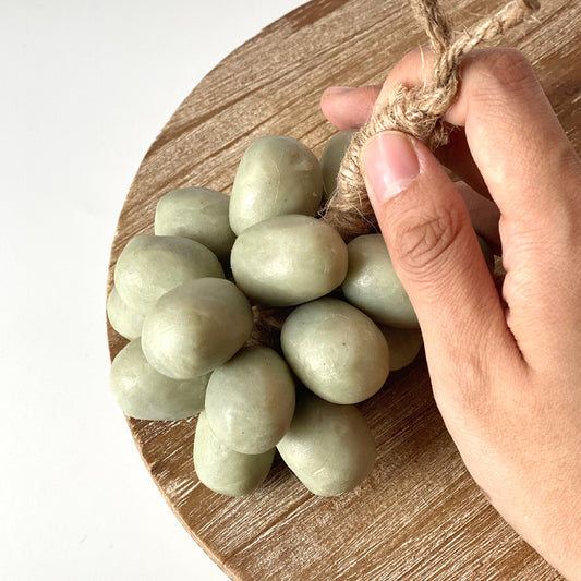 Simulation Whole String Of Green Grapes Handmade Soap