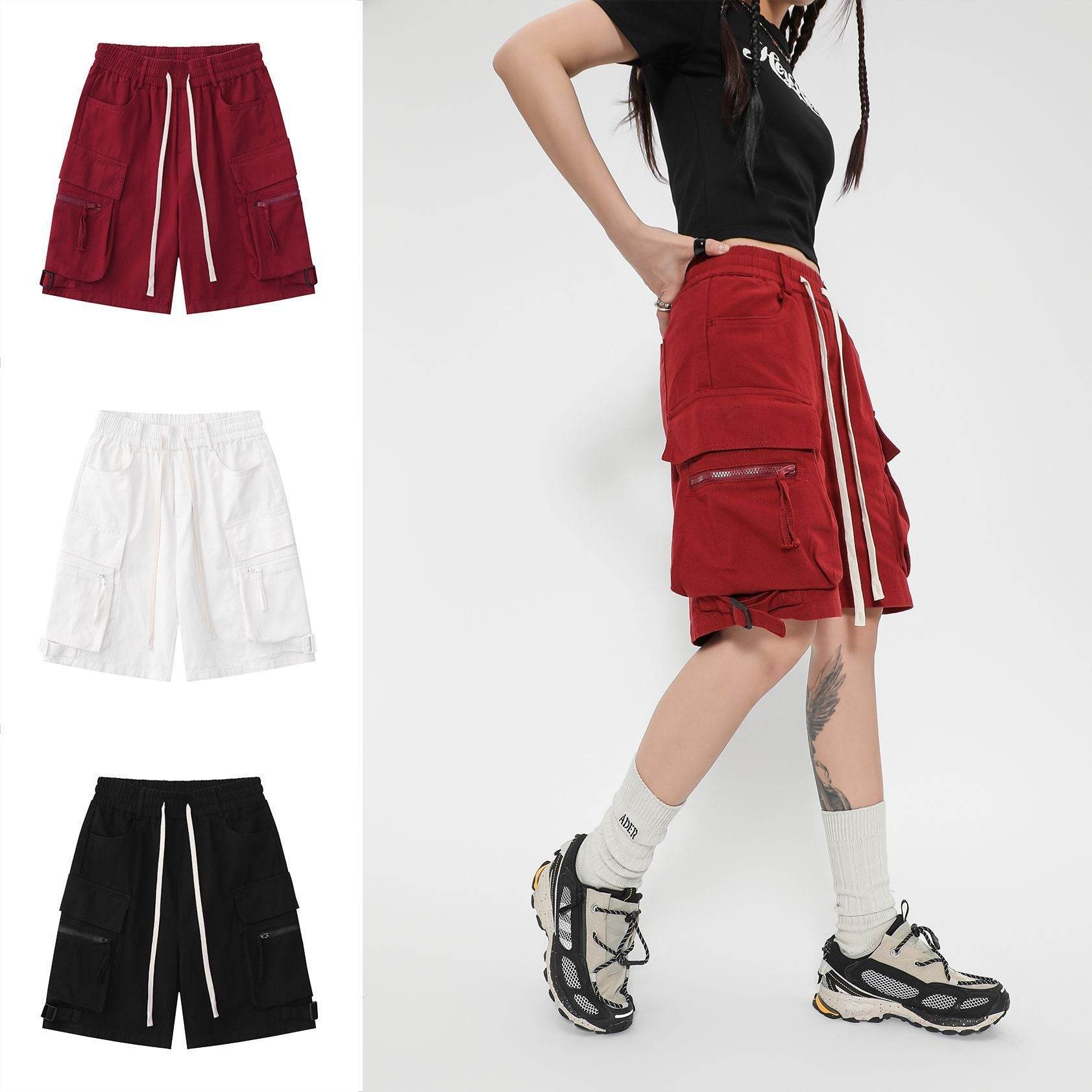 Summer Niche Pocket Casual Cargo Shorts - Mubimart