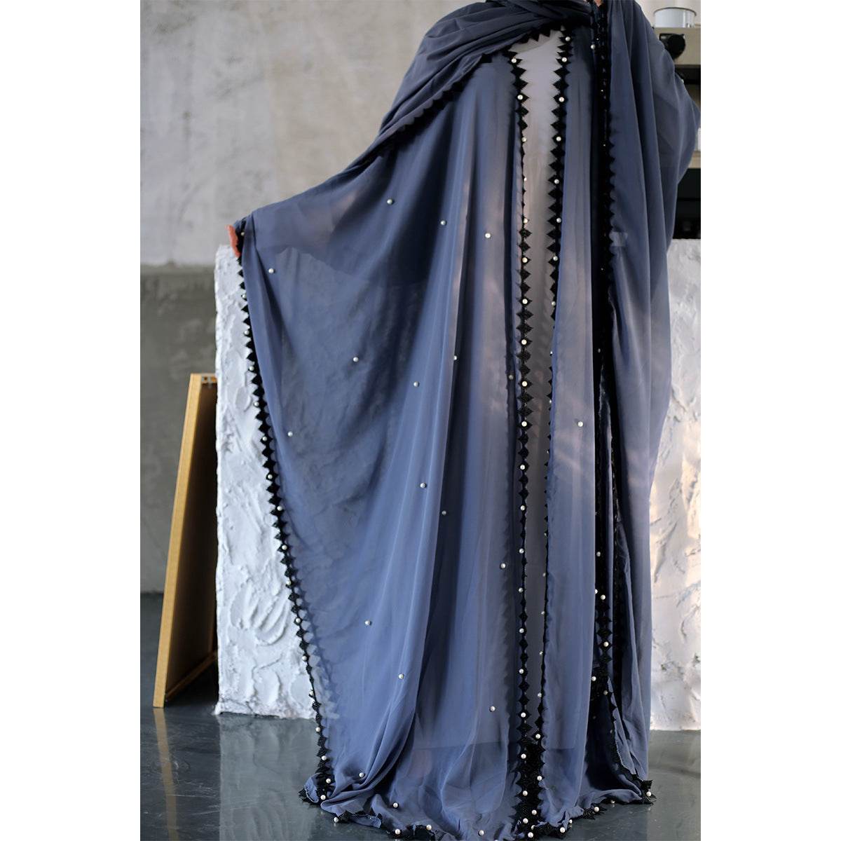 Loose Lace Up Long Sleeved Cardigan Robe For Women - Mubimart