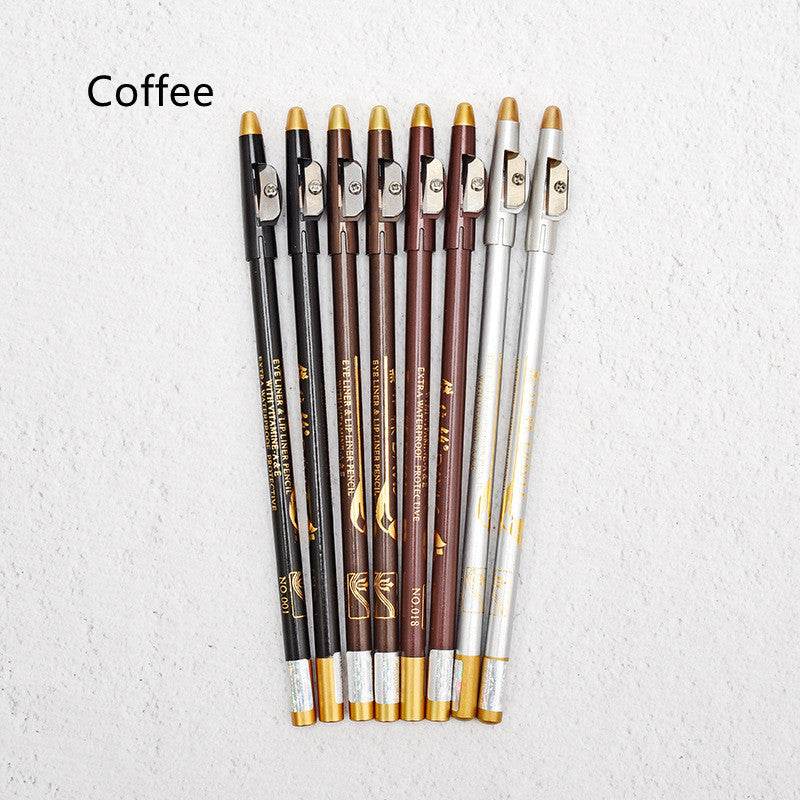 Multi Color Anti Sweat And Anti Smudge Eyeliner Eyebrow Pencil - Mubimart