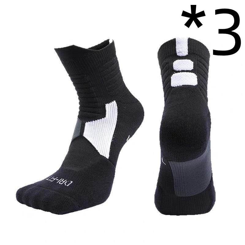 Sports Socks, Sweat-Absorbent, Elite Basketball Socks - Mubimart