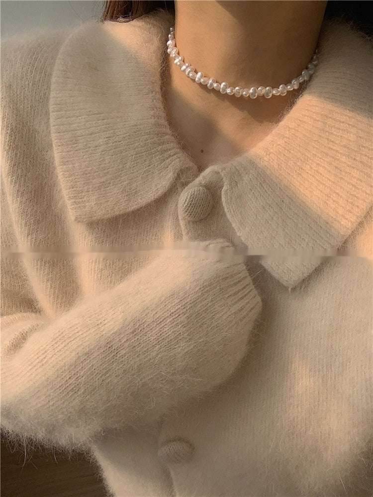 Pearl Necklace Retro Clavicle Chain For Women - Mubimart