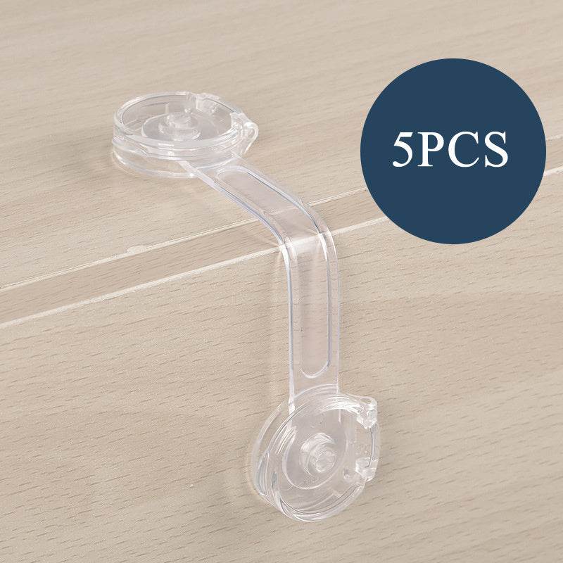 Baby Anti-opening Cabinet Door Transparent Safety Lock - Mubimart