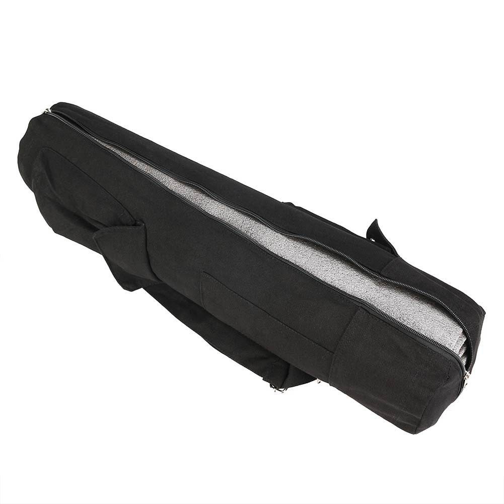 New Portable Gym Blackyoga Backpack Yoga Mat Waterproof Backpack Yoga Bag Nylon Fitness Exercise Yoga Mat Zipper Storage Bag - Mubimart