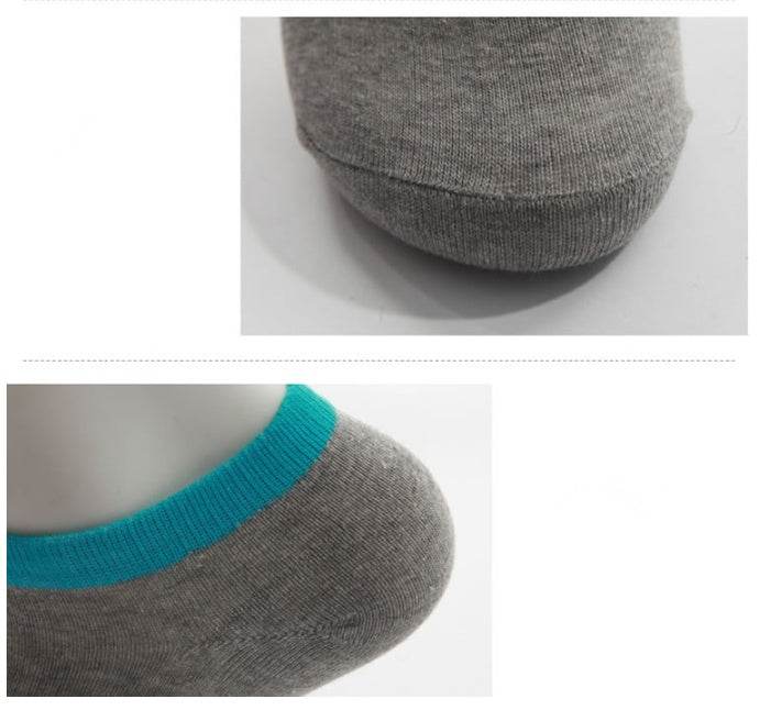 Men's Summer Invisible Shallow Mouth Socks Stunning Polyester Cotton Ankle Socks - Mubimart