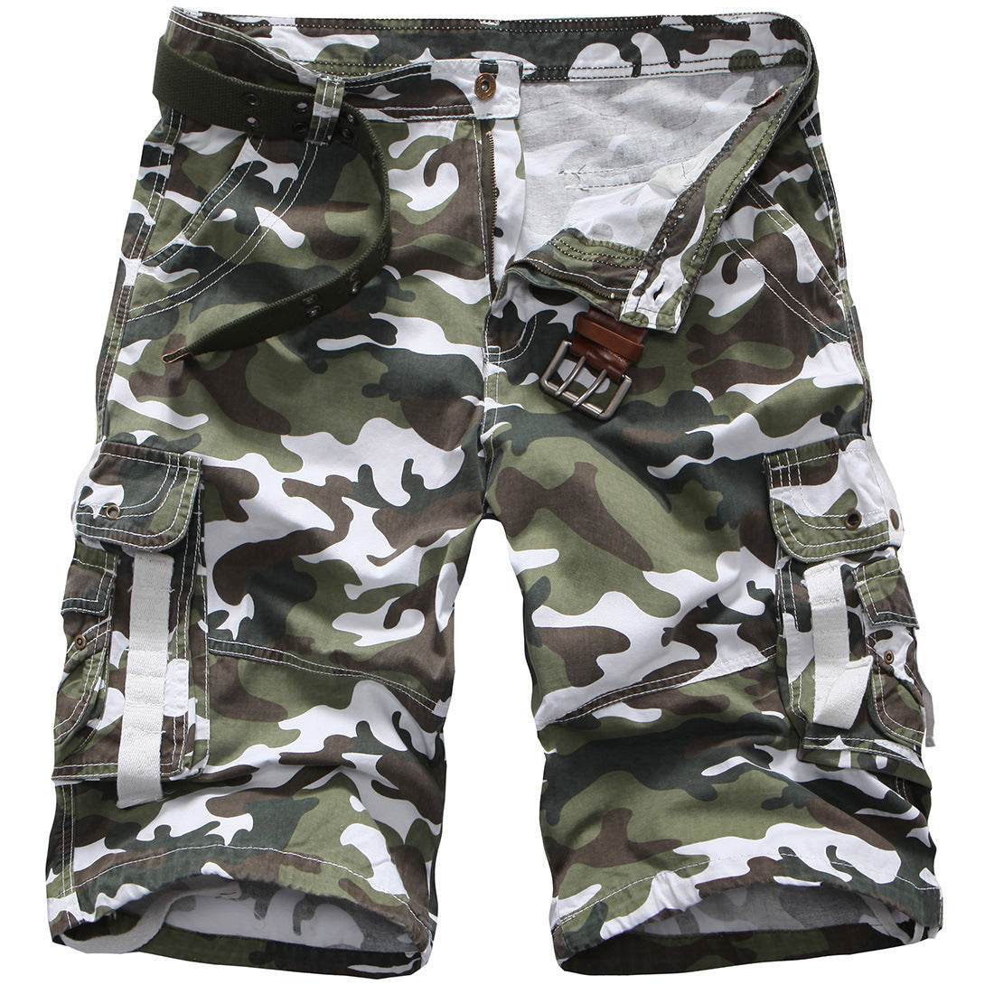 Summer Men's Loose Large Size Camouflage Cargo Pants Leisure Cargo Shorts - Mubimart