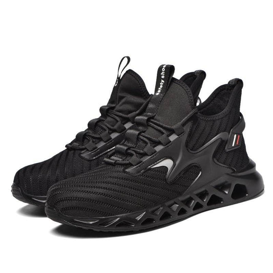 Anti Smashing And Anti Piercing Steel Toe Safety Shoes - Mubimart
