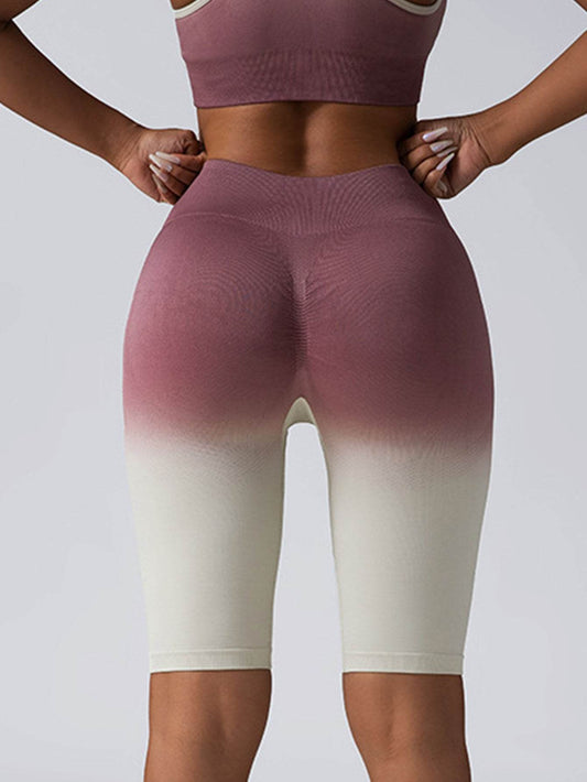 2 Pack Workout Shorts For Women Scrunch Butt Lifting High Waisted Yoga Gym Seamless Booty Biker Shorts - Mubimart