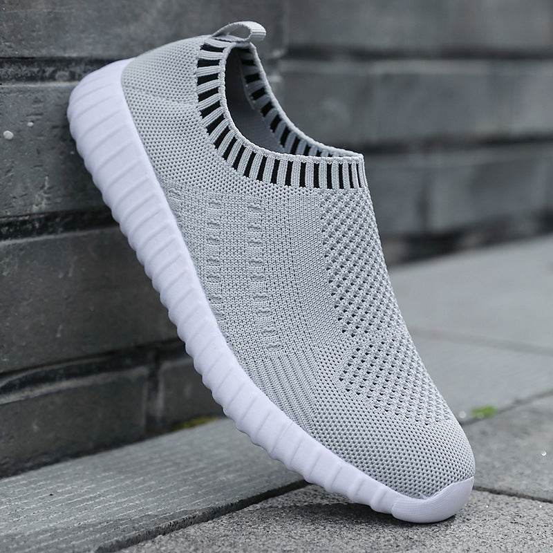 Fashion Slip On Female Walking Shoes Lightweight Flat Shoes Women - Mubimart