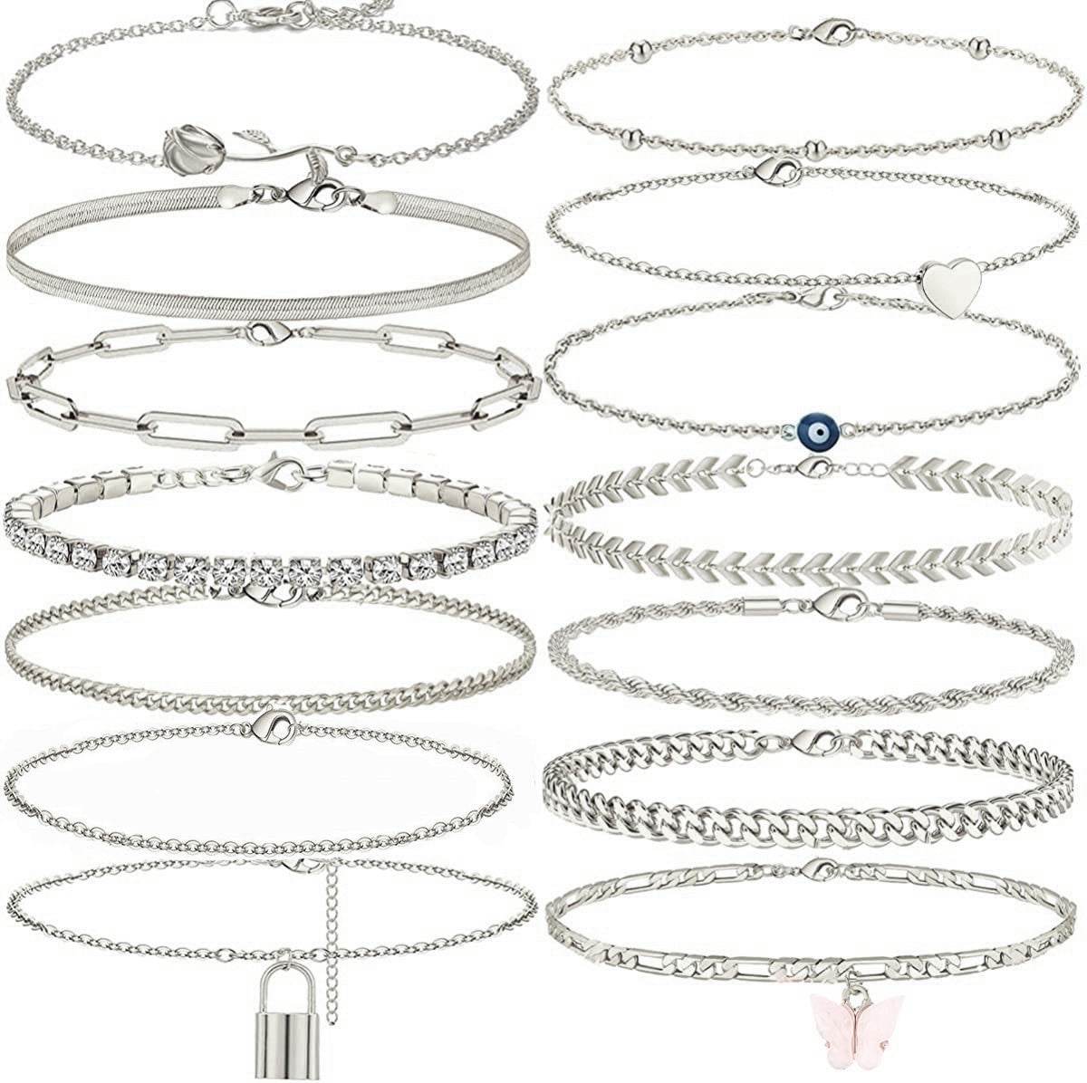 A Variety Of Combination Anklets - Mubimart