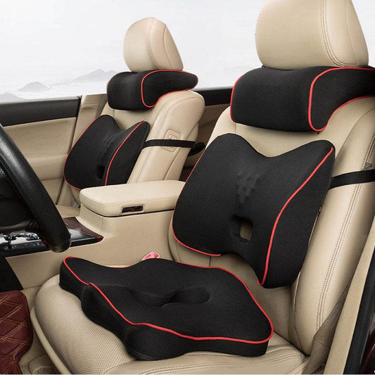 Back Seat Cushion Waist Pad Memory Foam Car Pillow - Mubimart