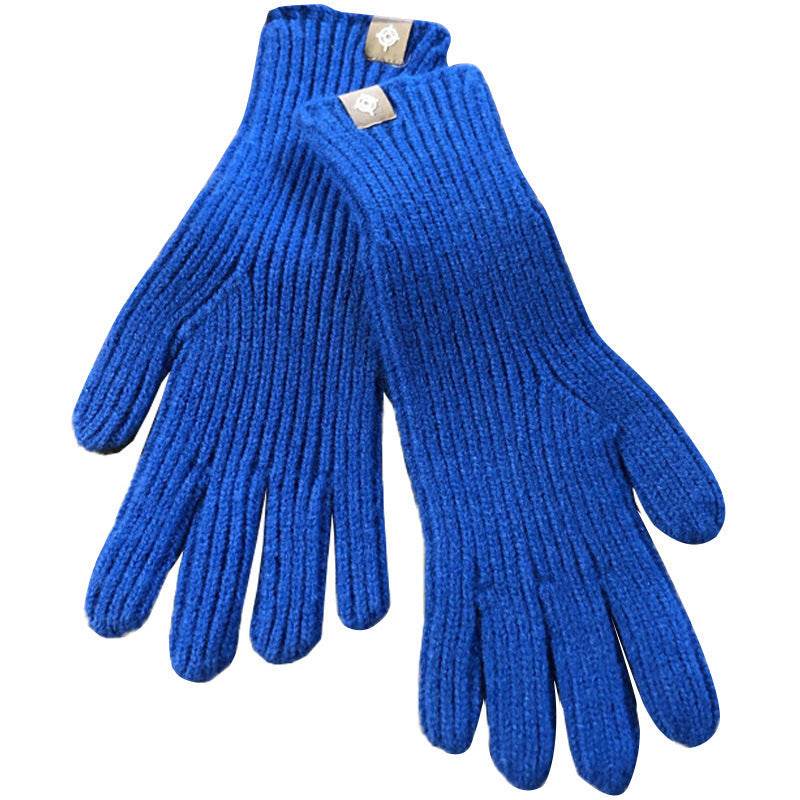Winter Solid Color Knitted Gloves For Men And Women - Mubimart