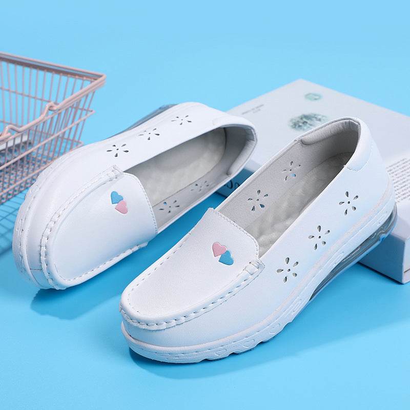 Women's Wedge Heel Comfortable Flat Work Shoes - Mubimart