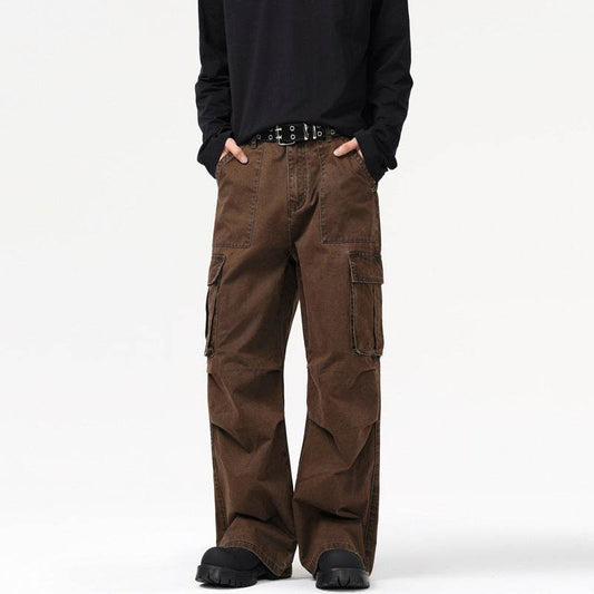 Maillard Retro Multi-pocket Cargo Pants Men And Women - Mubimart