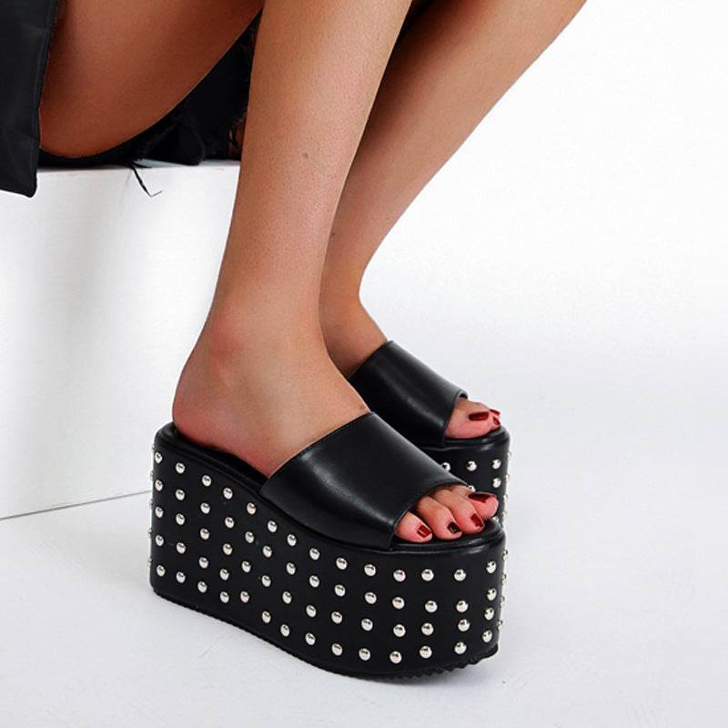 New Style Sponge Cake Platform Slipper Fish - Mubimart