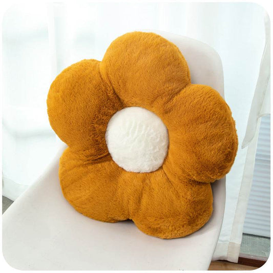 Fluffy Flower Seat Cushion Butt Cushion Sofa Bay Window Bedroom Floor Chair Throw Pillow Office Chair Cushion Back Against - Mubimart