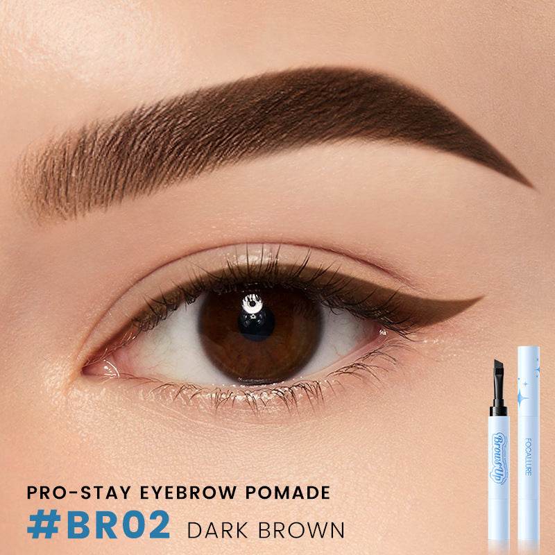 2 In 1 3D Eyebrow Gel Cream Eyeliner Pencil 3 Colors Waterproof Long-lasting Eyebrow Pomade Enhancers Makeup Cosmetics - Mubimart