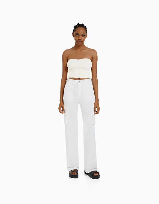 All-matching Casual Pants Three-dimensional Pocket Nipped Waist Trousers