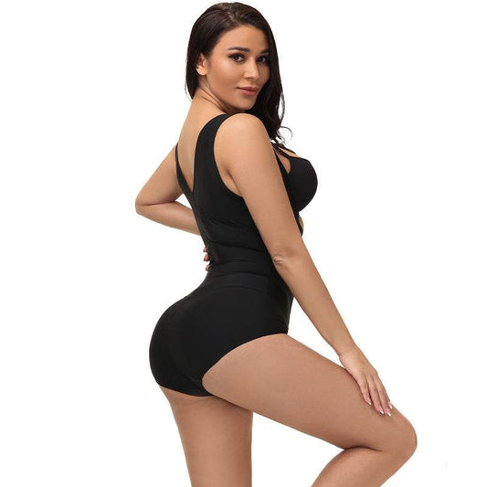 Non-marking One-piece Shapewear Shorts High-elastic Abdomen Corset Bodysuit - Mubimart