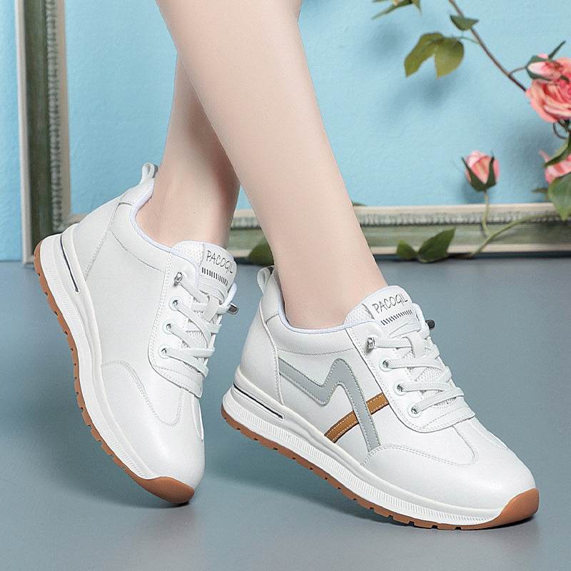 Leisure Sneaker Lightweight Soft Sole Leather Non-slip - Mubimart