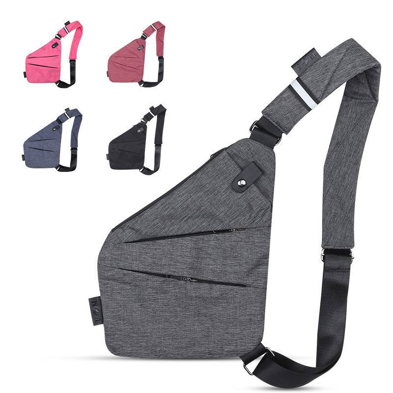 New Mens Digital Storage Gun Bag Diagonal Outdoor Sports Waist Bag - Mubimart