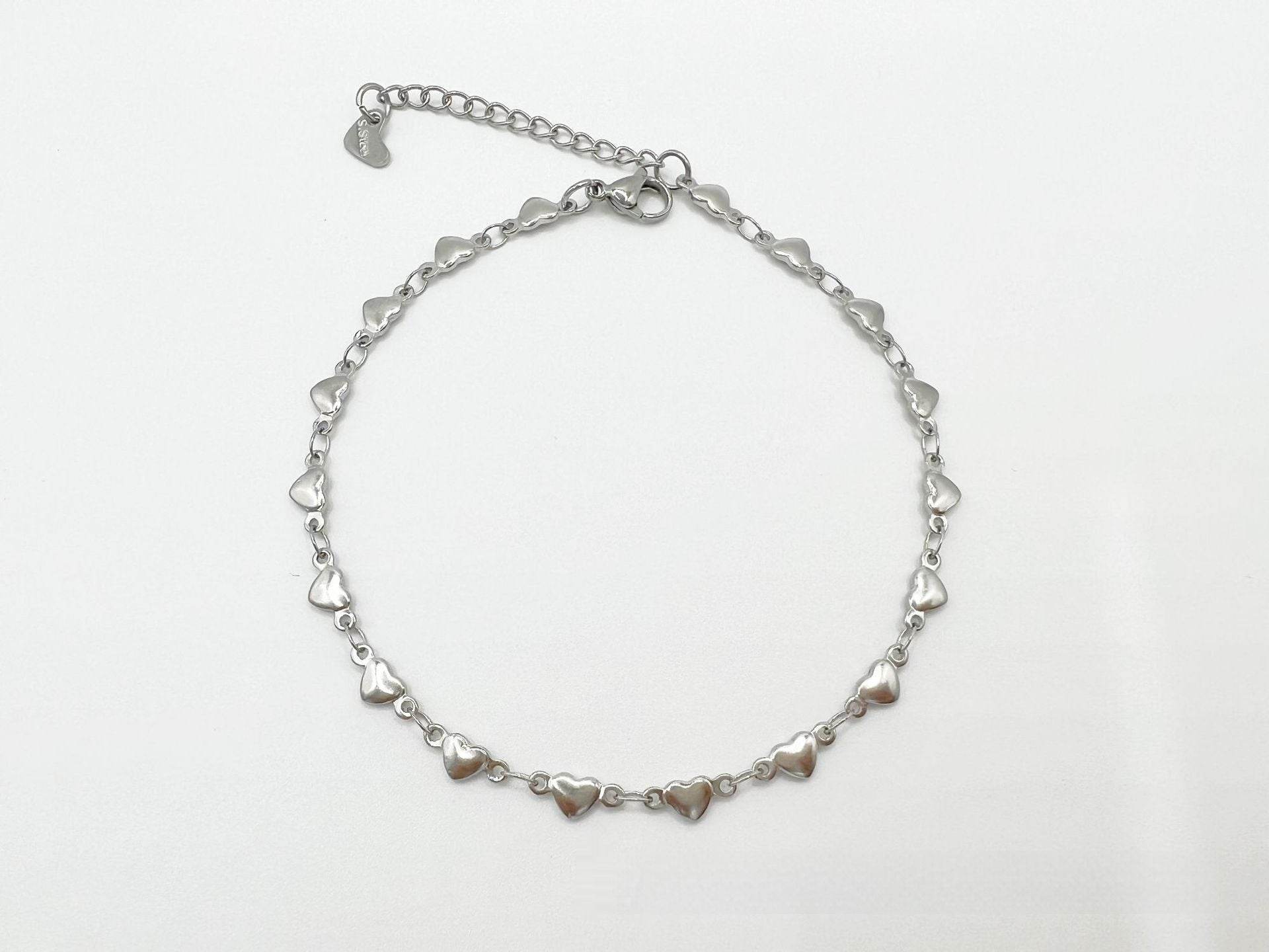 European And American Style Fashion Special-interest Stainless Steel Anklets Love Anklet Multi-style Ins - Mubimart