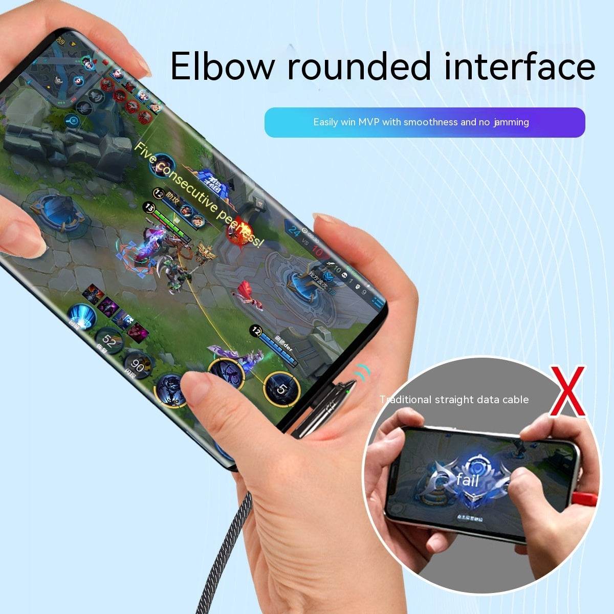 Mobile Phone Charging Cable Elbow Mobile Game - Mubimart