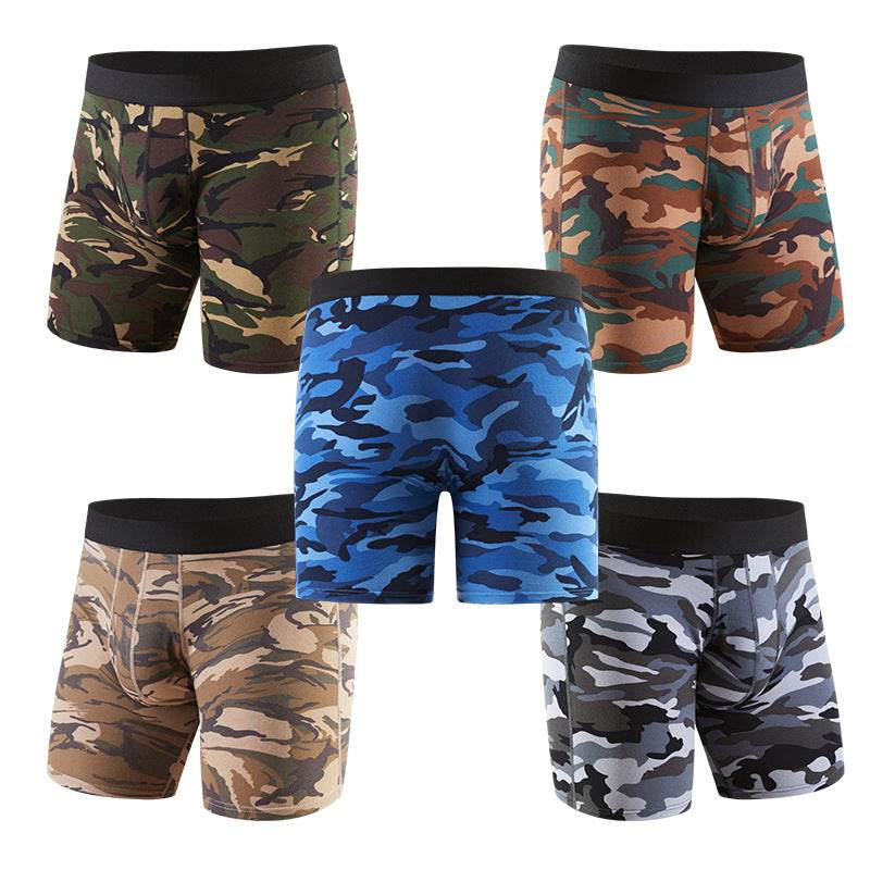 Men's Shorts Lengthened Boxer Briefs - Mubimart
