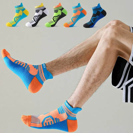 Men's Mesh Breathable And Sweat Absorbing Low Top Socks - Mubimart