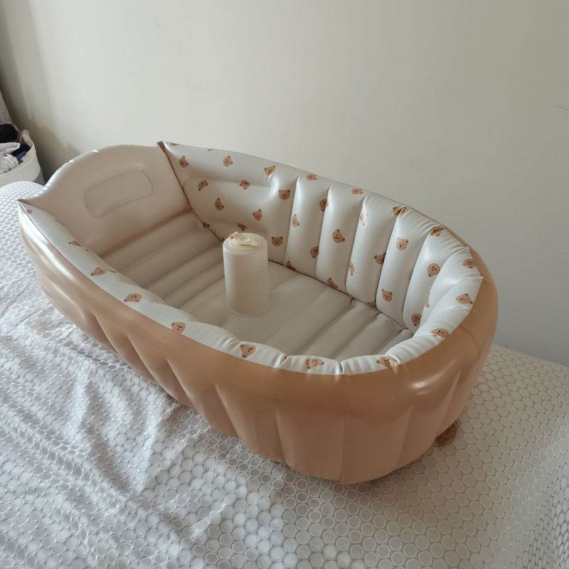Indoor Children's Inflatable Bathtub Home Bath Tub - Mubimart