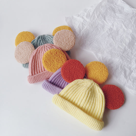 Cartoon Big Ears Children Woolen Cap