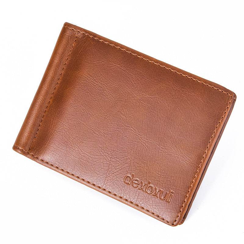 Mens Fashion Simple Vintage Mini Wallet - Mubimart