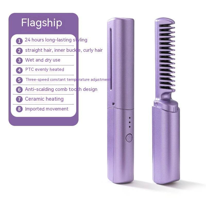 Mini Rechargeable Portable Hair Straightener - Mubimart