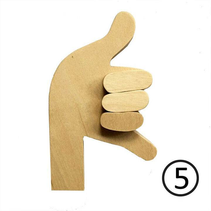 European And American Popular Gesture Hooks Clothes Pegs - Mubimart